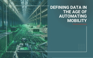 Robot in a warehouse capturing lidar data